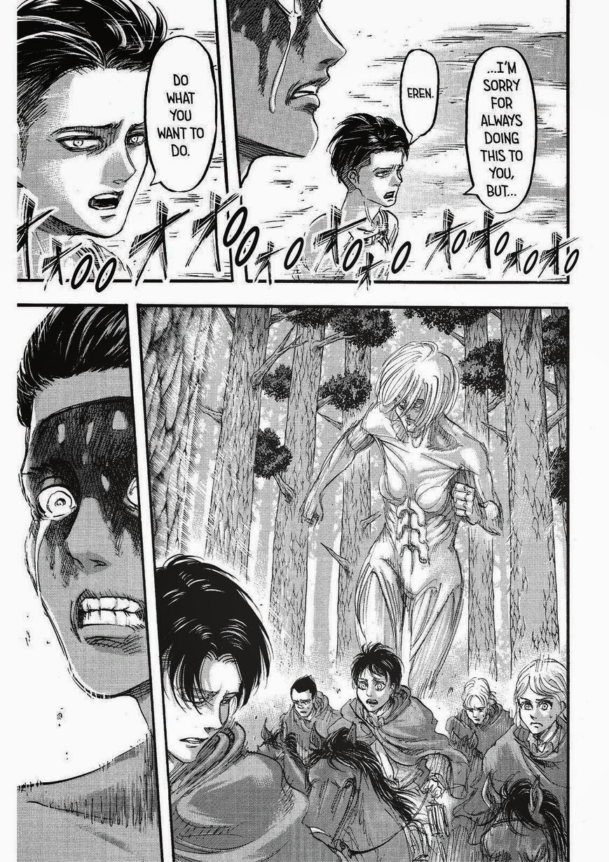 Attack on Titan manga, chapter 66, page 42 of 46