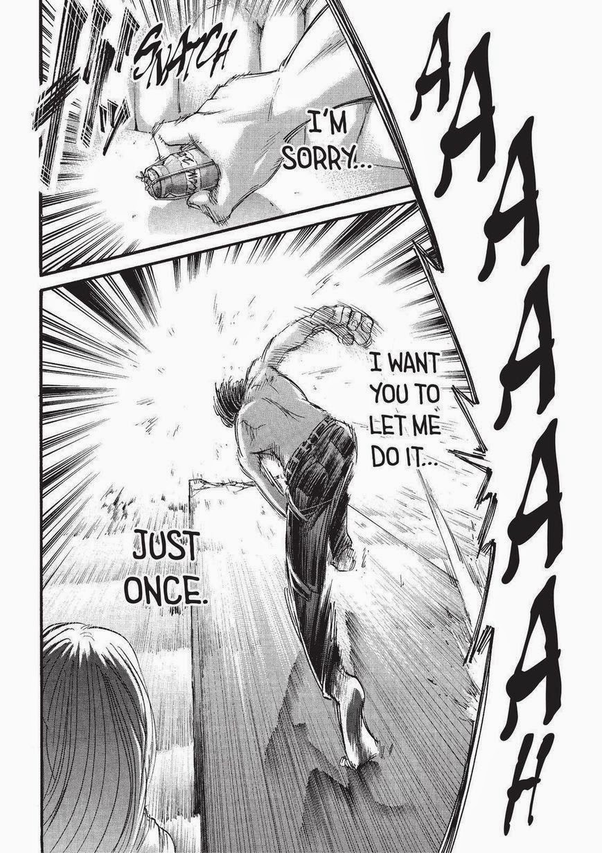 Attack on Titan manga, chapter 66, page 43 of 46