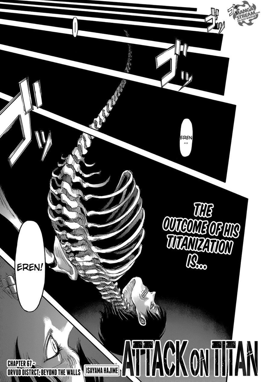 Attack on Titan Chapter 67 page 1 - Chapter 67