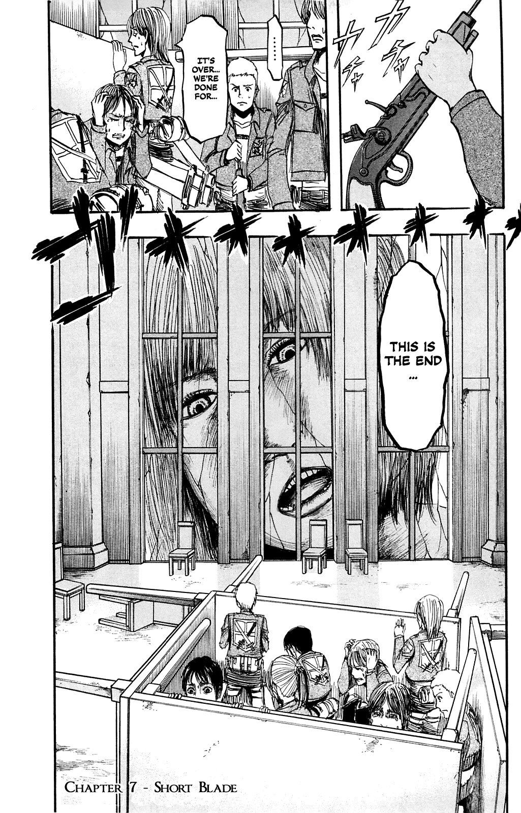 Attack on Titan manga, chapter 7, page 1 of 35