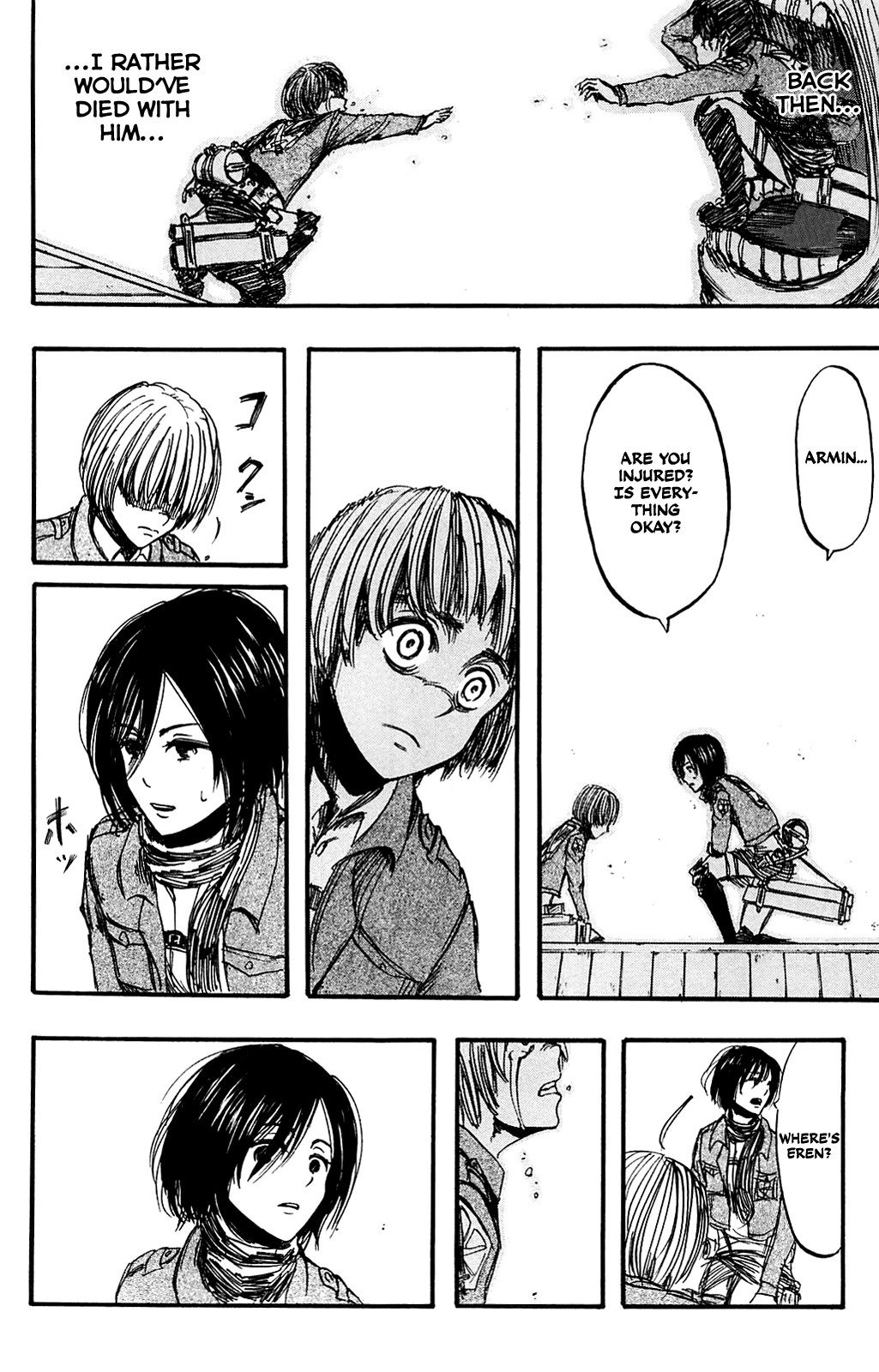 Attack on Titan manga, chapter 7, page 12 of 35