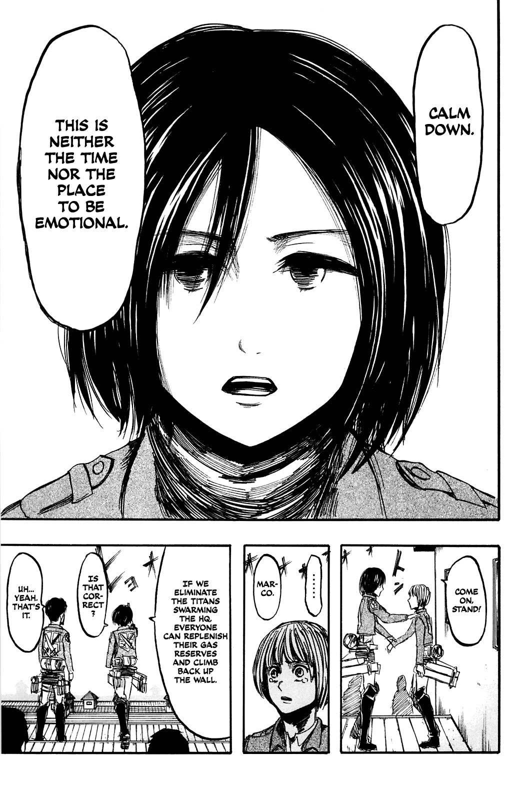 Attack on Titan manga, chapter 7, page 15 of 35