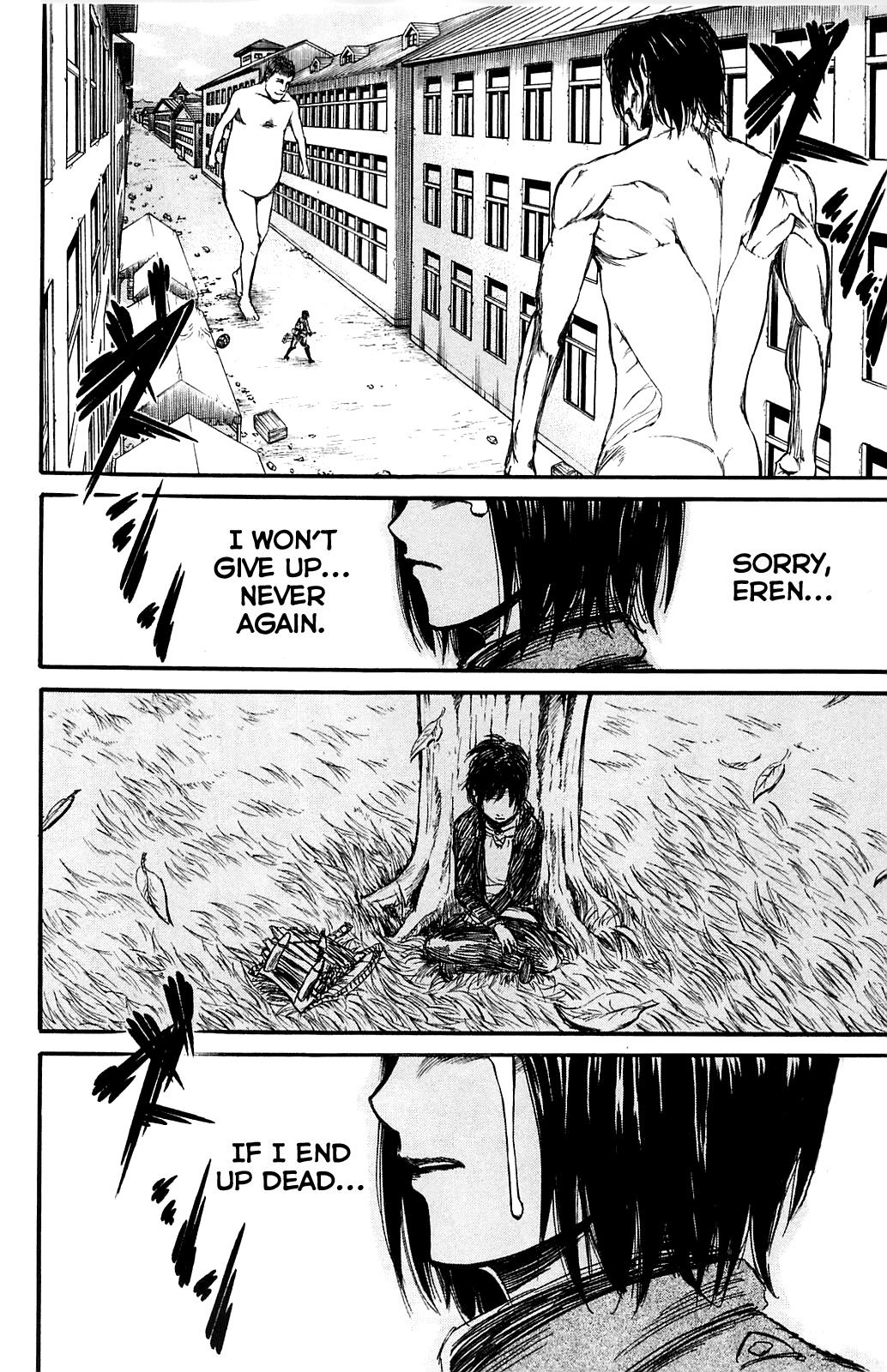 Attack on Titan manga, chapter 7, page 28 of 35