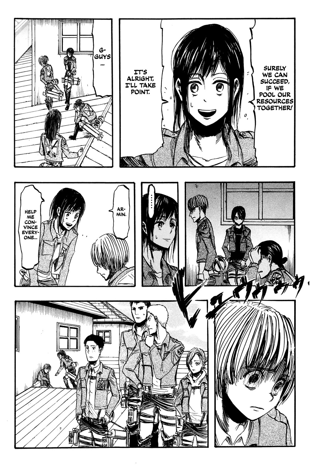 Attack on Titan manga, chapter 7, page 9 of 35