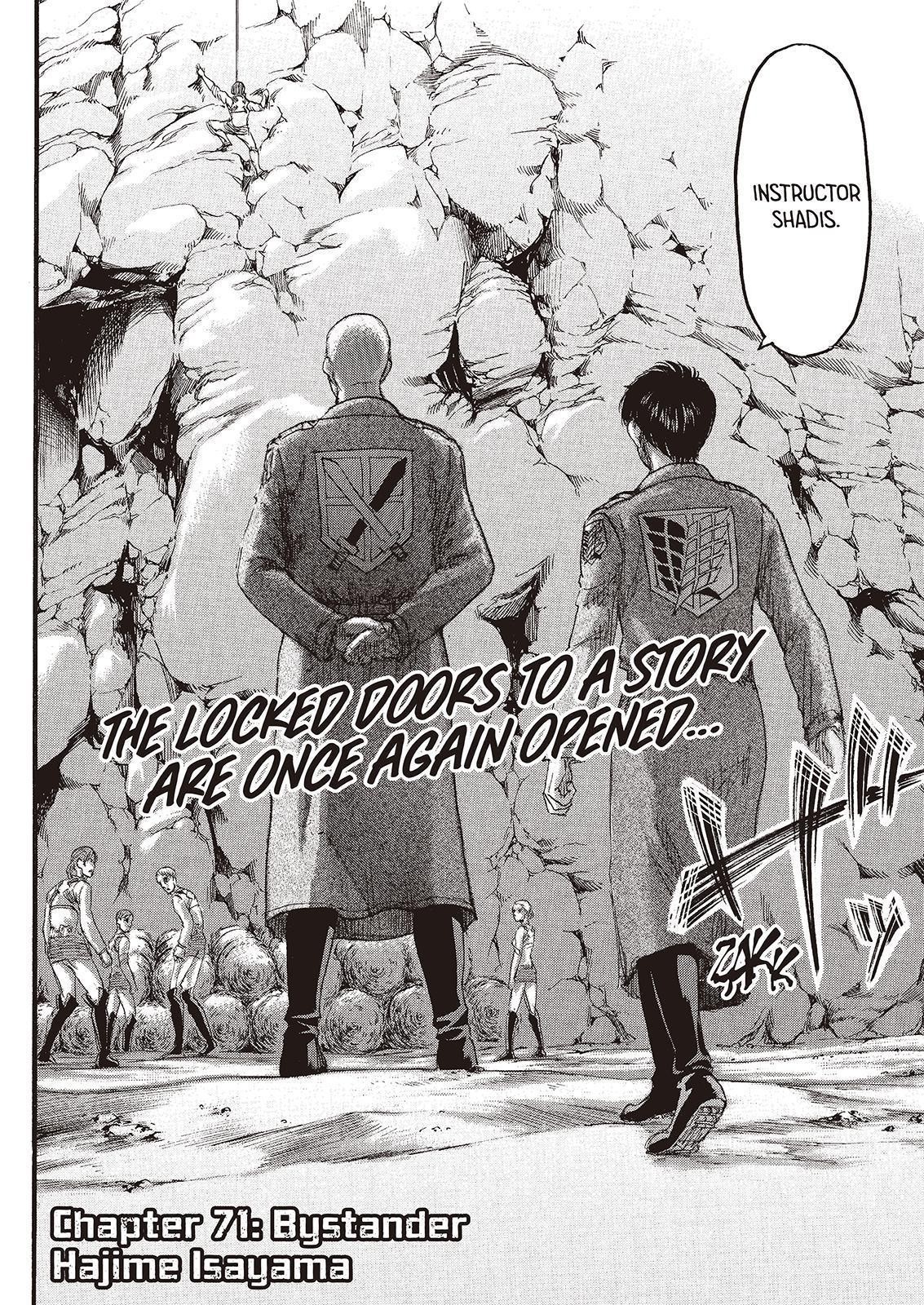 Attack on Titan manga, chapter 71, page 2 of 45