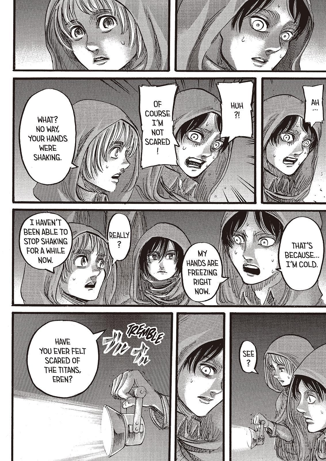 Attack on Titan manga, chapter 73, page 15 of 47