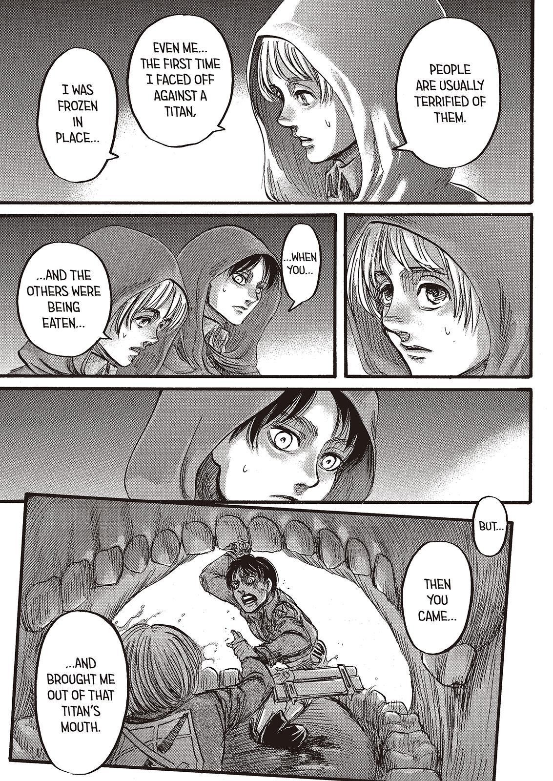 Attack on Titan manga, chapter 73, page 16 of 47
