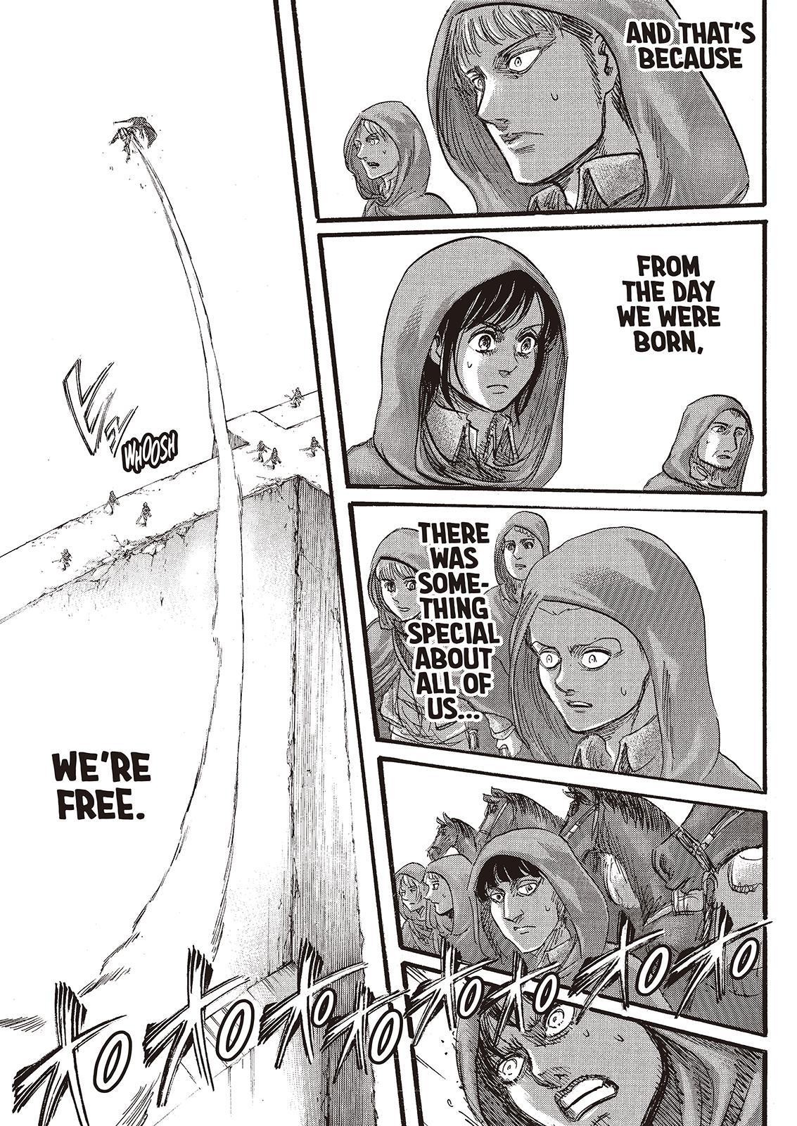 Attack on Titan manga, chapter 73, page 45 of 47