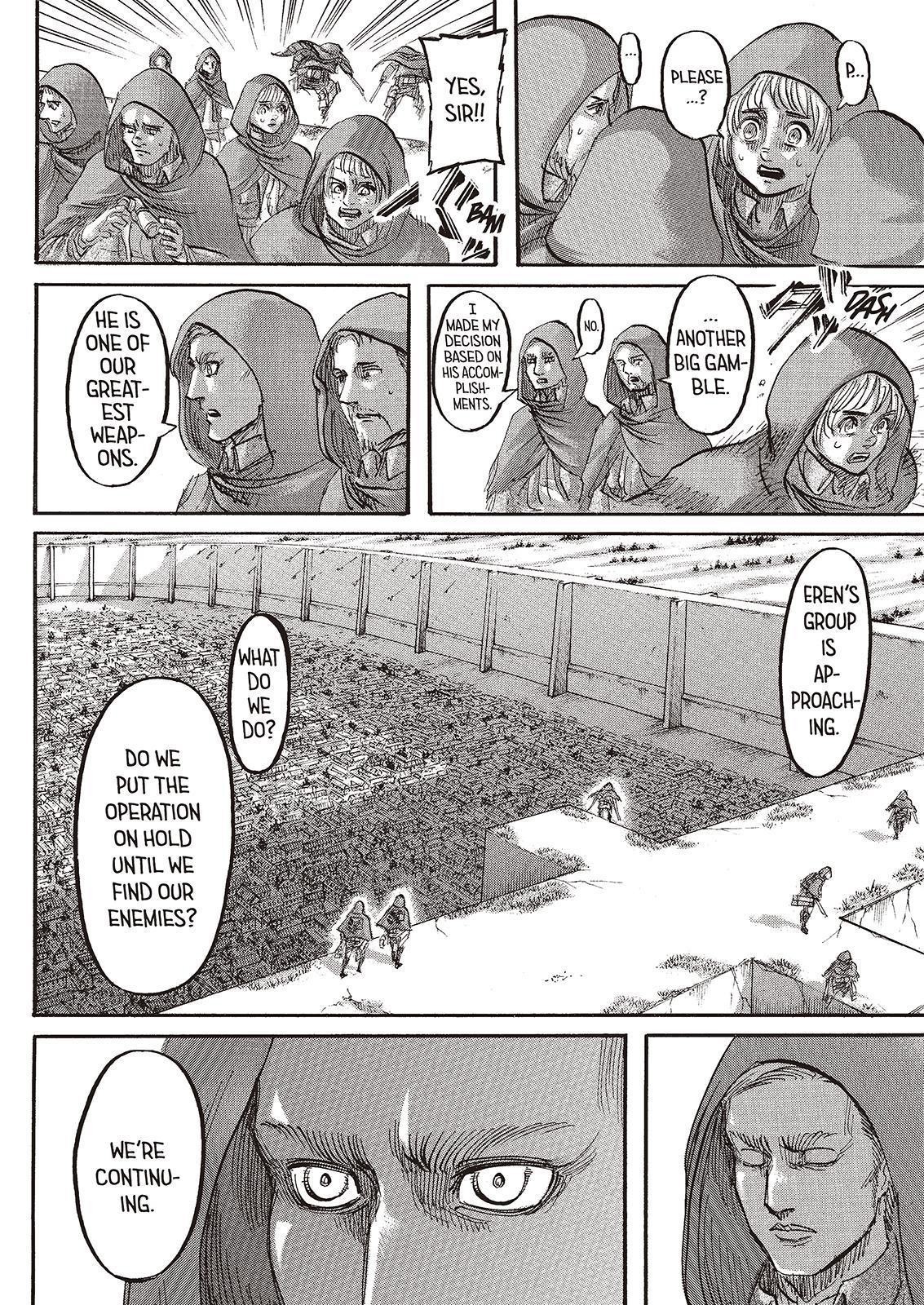 Attack on Titan manga, chapter 74, page 14 of 45