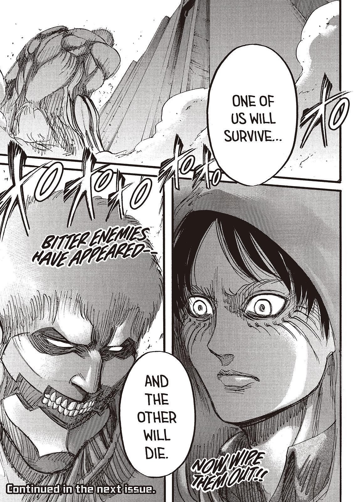 Attack on Titan manga, chapter 74, page 45 of 45