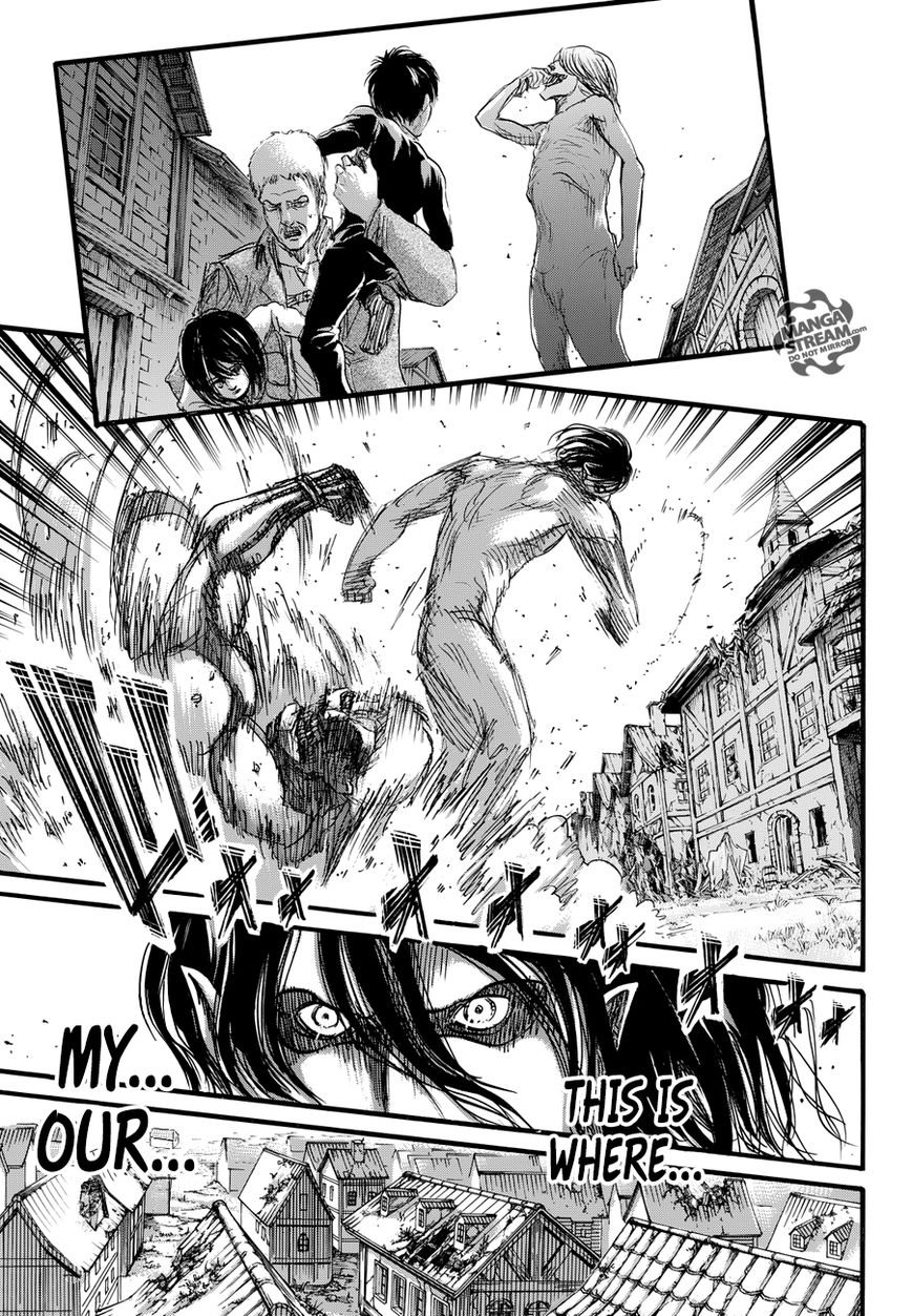 Attack on Titan manga, chapter 75, page 43 of 45