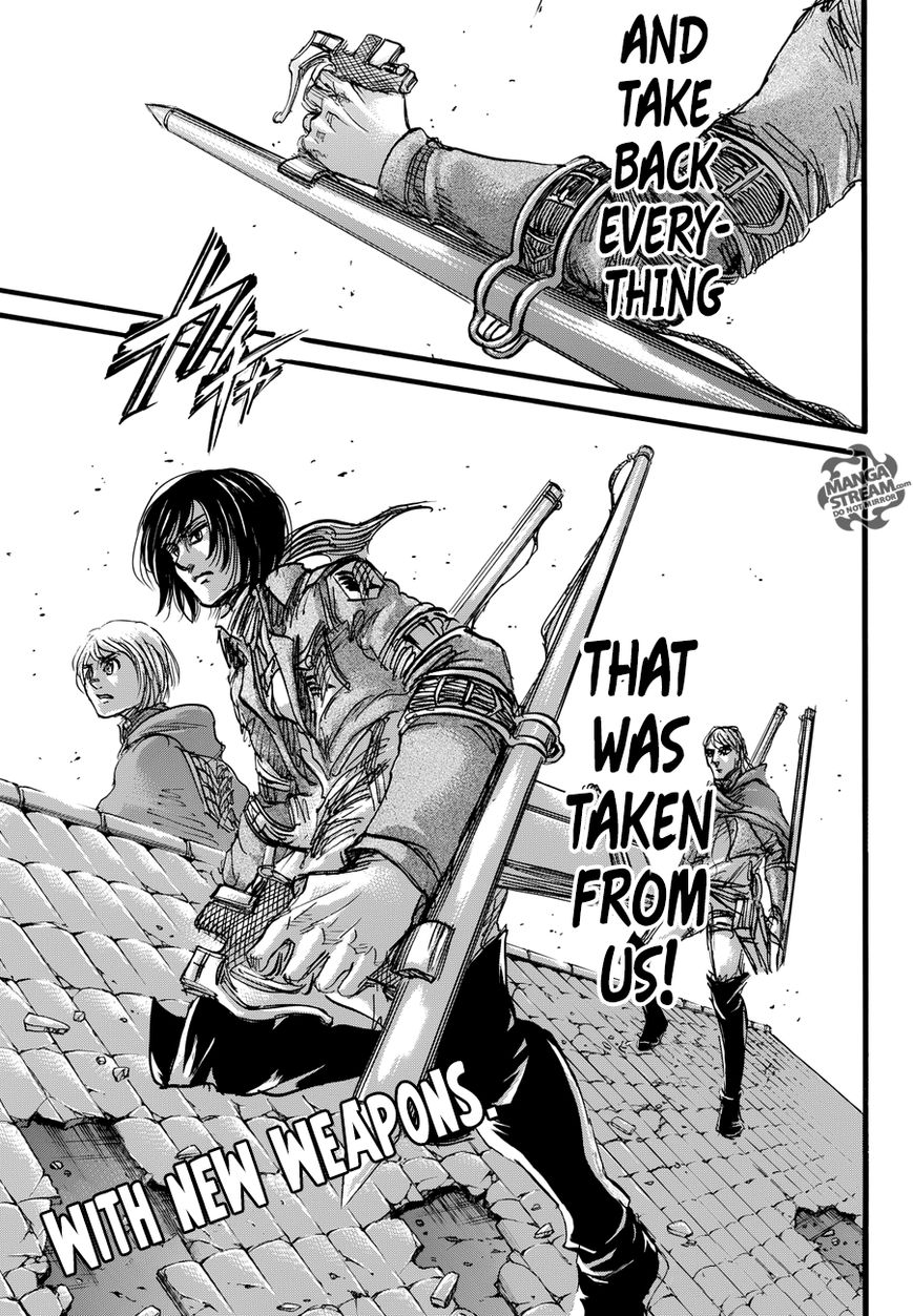 Attack on Titan manga, chapter 75, page 45 of 45