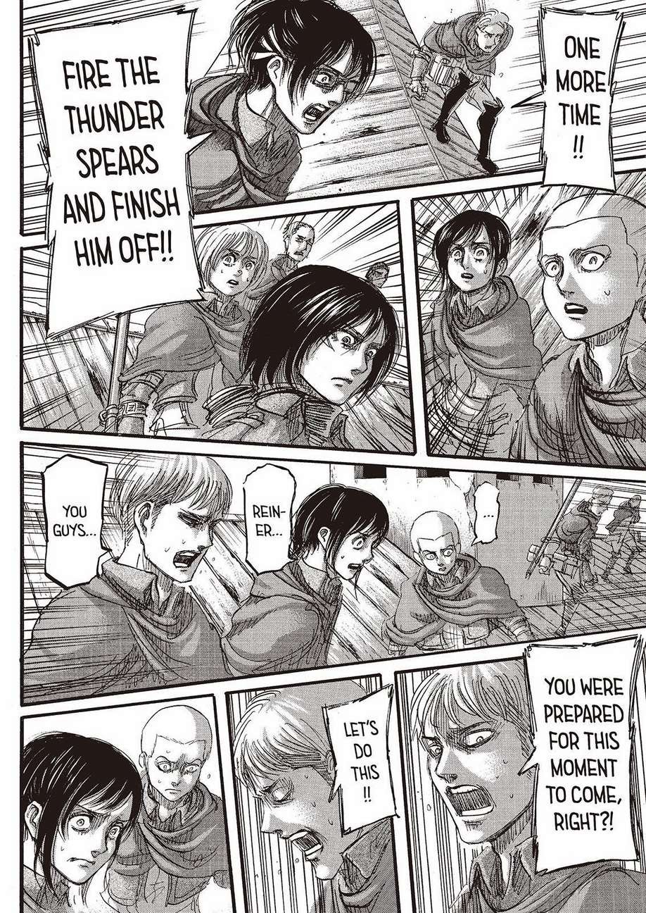 Attack on Titan manga, chapter 76, page 42 of 45