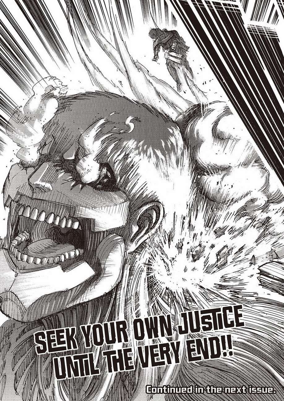 Attack on Titan manga, chapter 76, page 45 of 45