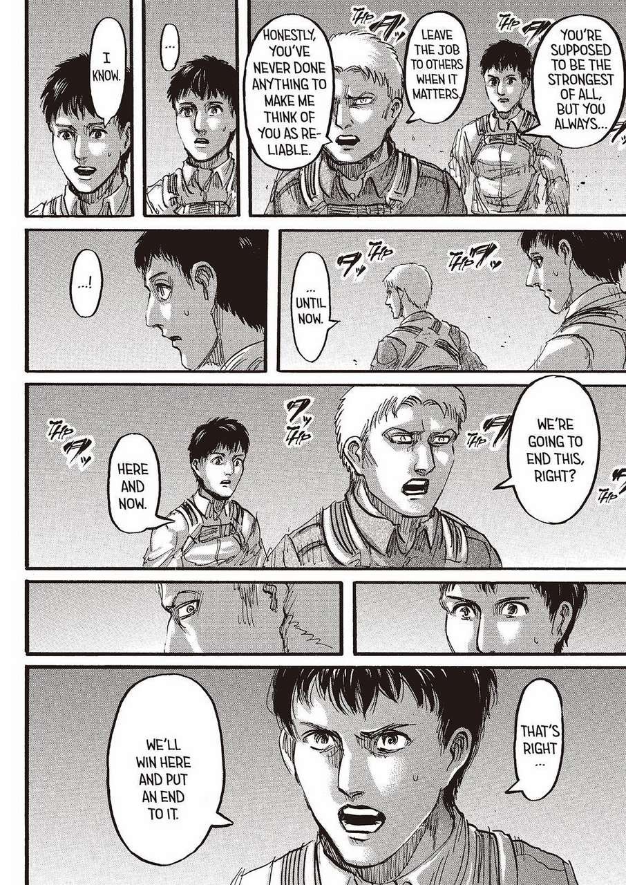 Attack on Titan manga, chapter 77, page 28 of 45
