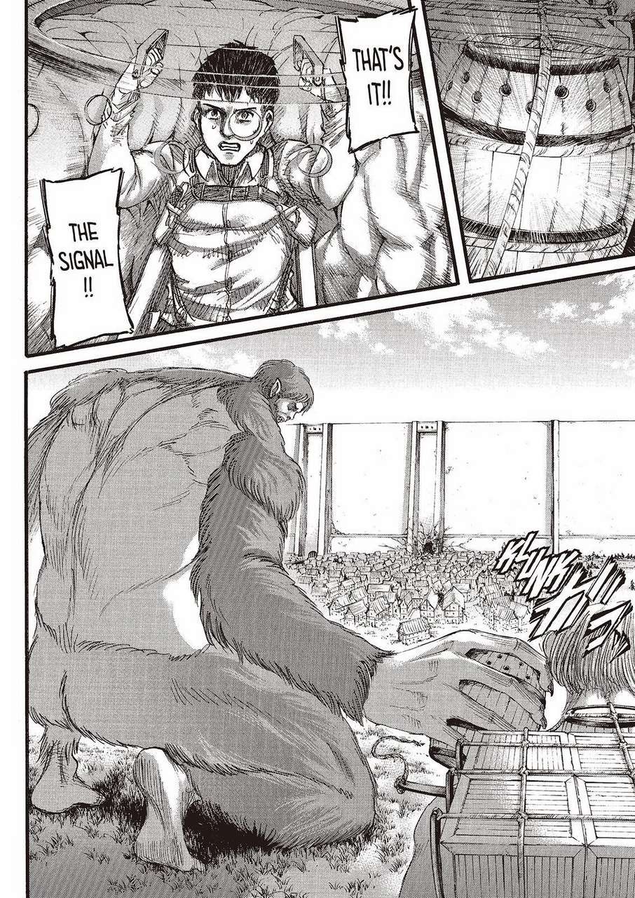 Attack on Titan manga, chapter 77, page 42 of 45