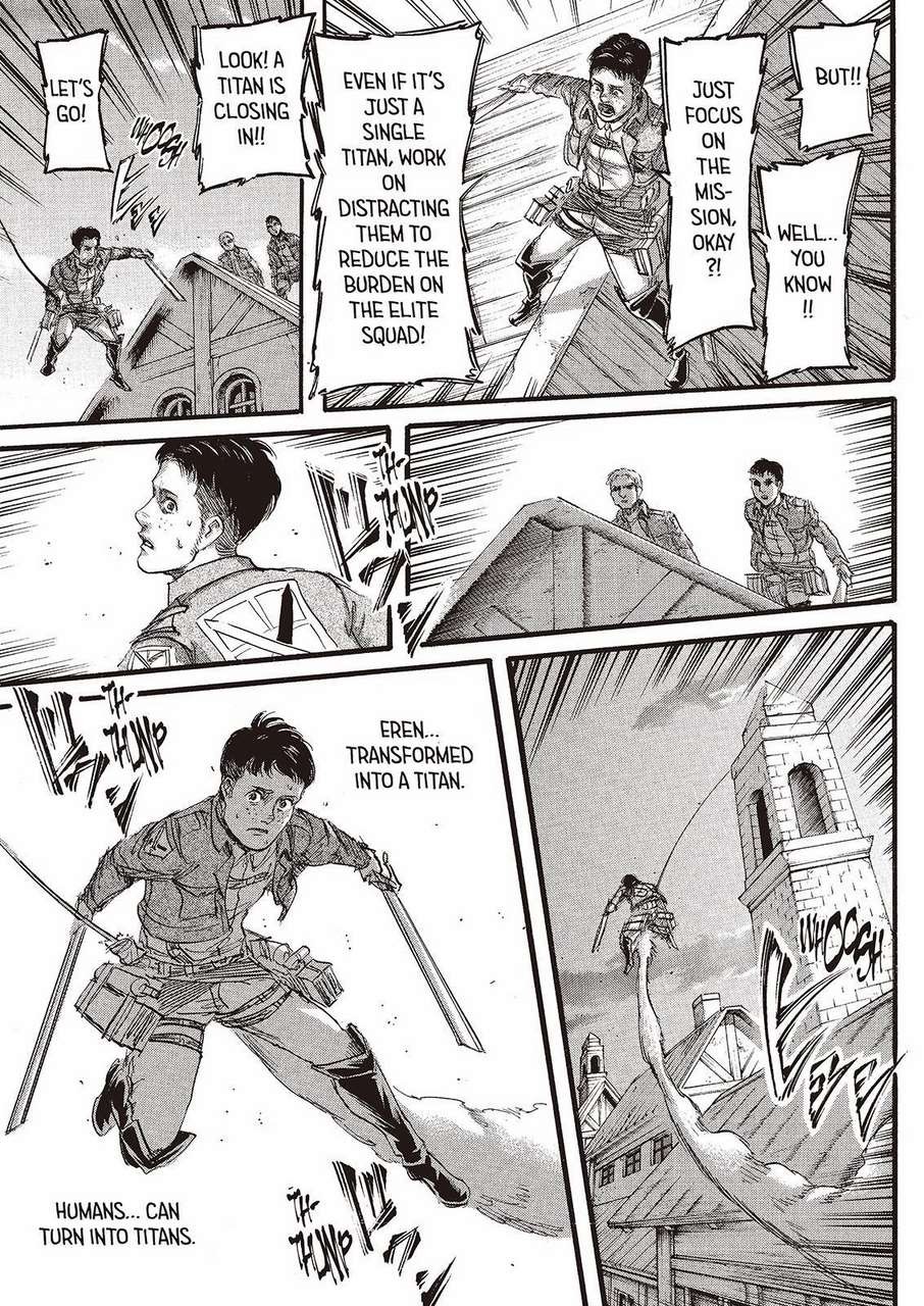 Attack on Titan manga, chapter 77, page 5 of 45
