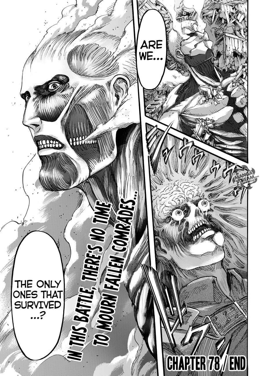 Attack on Titan manga, chapter 78, page 45 of 46