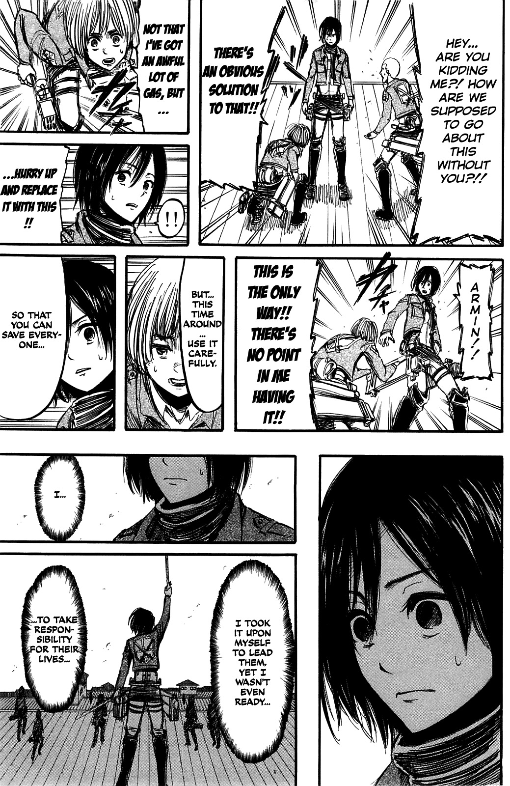 Attack on Titan manga, chapter 8, page 12 of 36