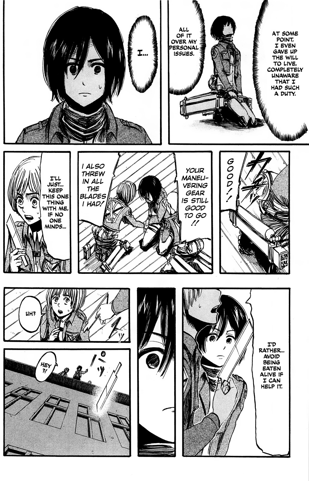 Attack on Titan manga, chapter 8, page 13 of 36