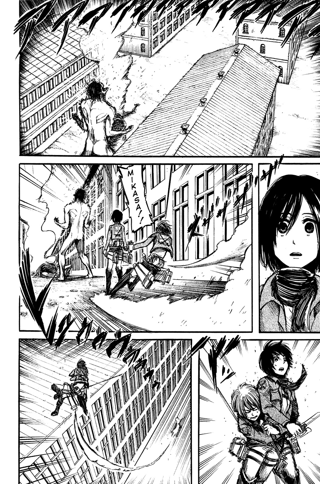 Attack on Titan manga, chapter 8, page 3 of 36