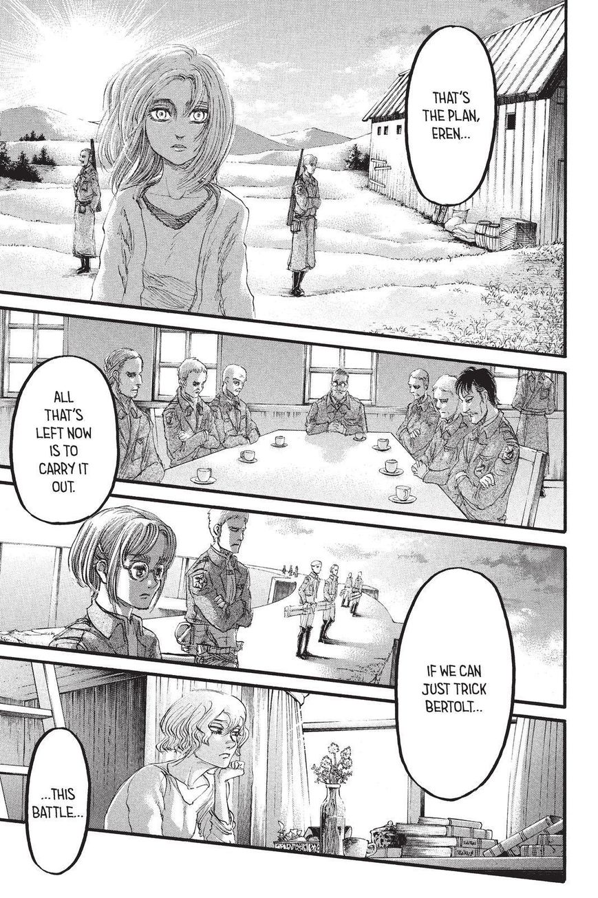 Attack on Titan manga, chapter 82, page 1 of 43
