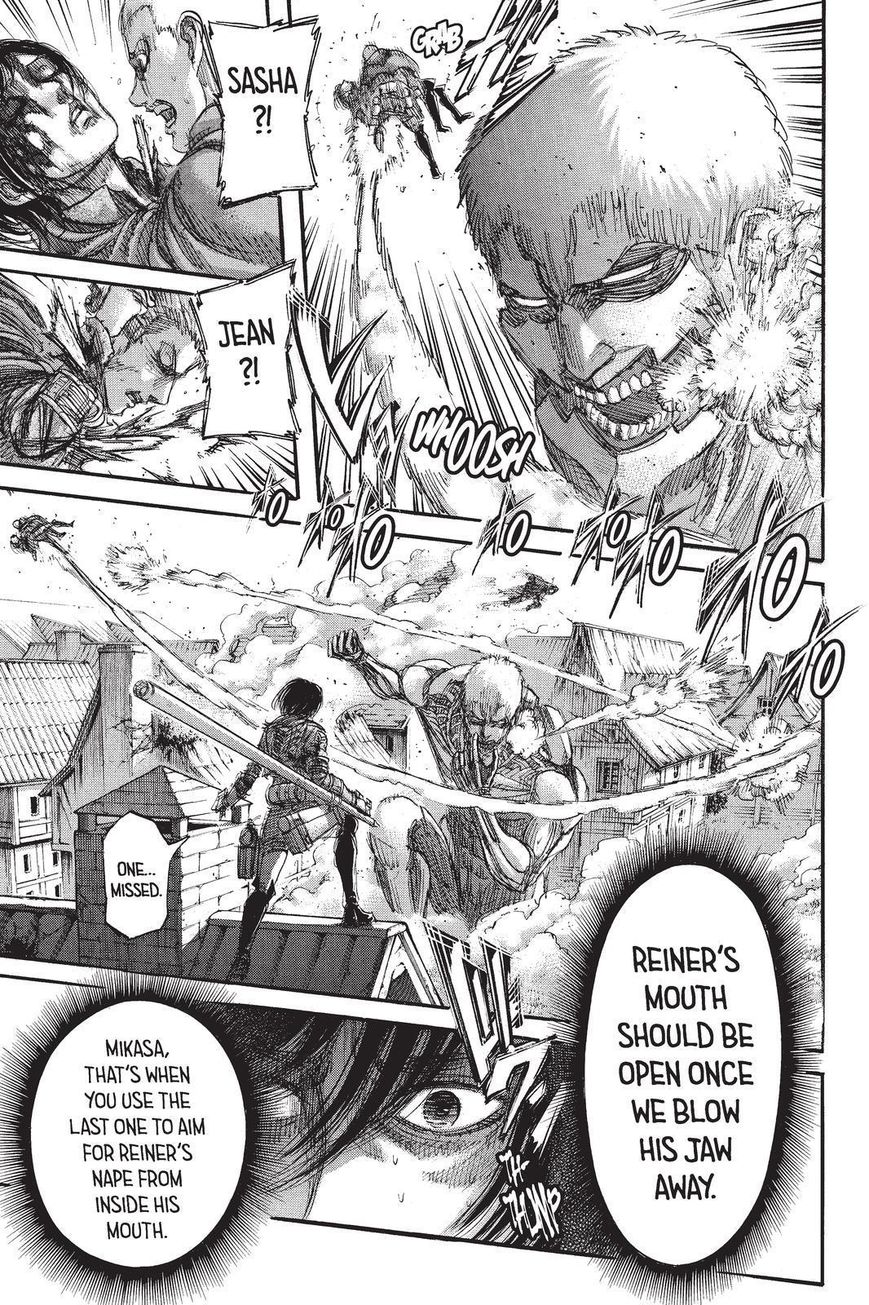 Attack on Titan manga, chapter 82, page 25 of 43