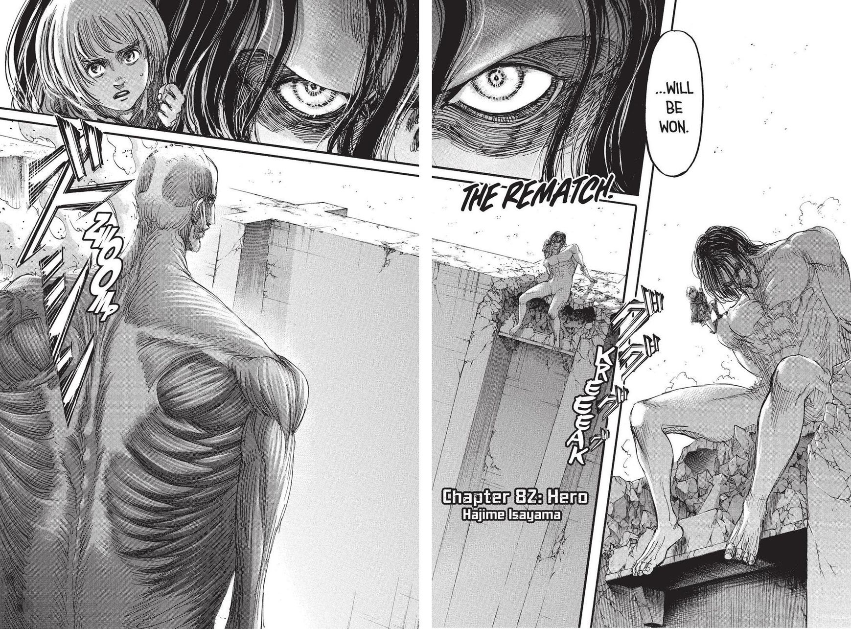 Attack on Titan manga, chapter 82, page 3 of 43