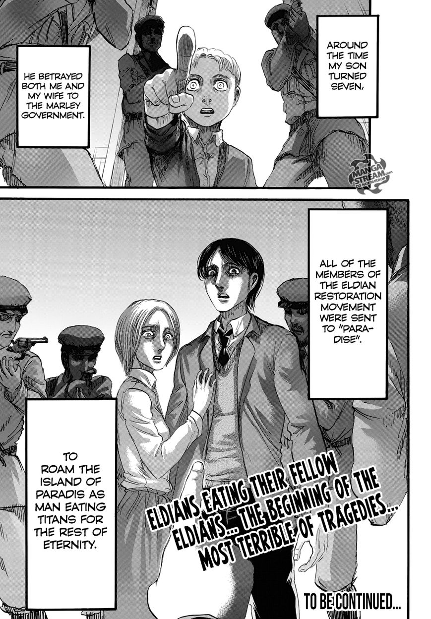 Attack on Titan manga, chapter 86, page 45 of 45