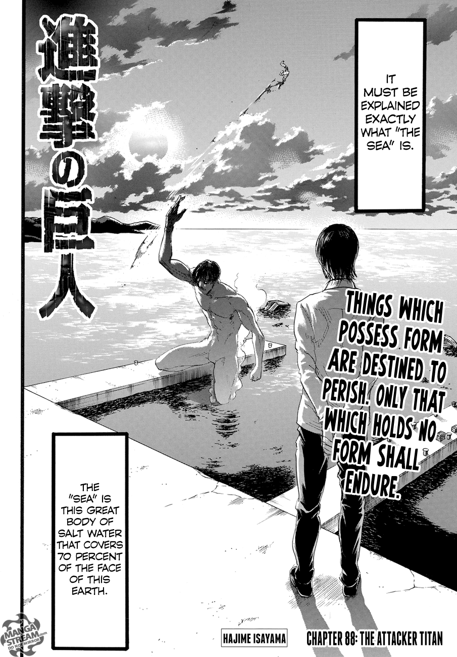 Attack on Titan manga, chapter 88, page 3 of 46
