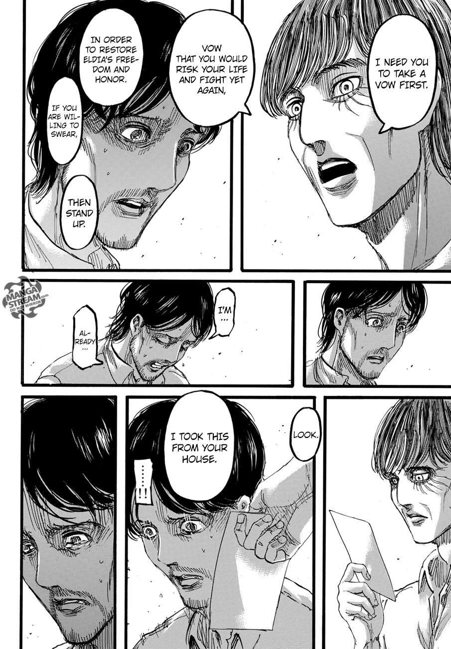 Attack on Titan manga, chapter 88, page 37 of 46