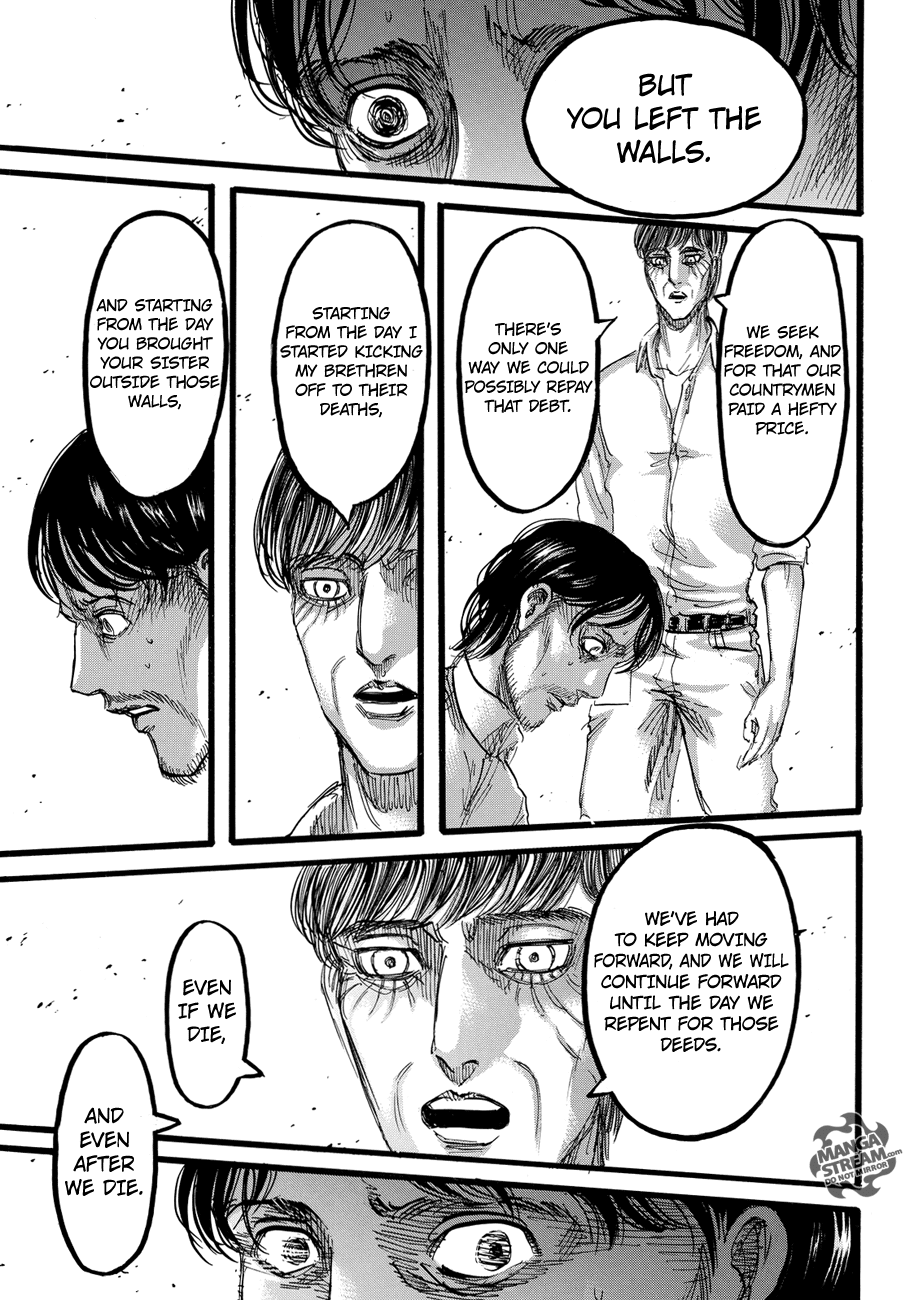 Attack on Titan manga, chapter 88, page 40 of 46