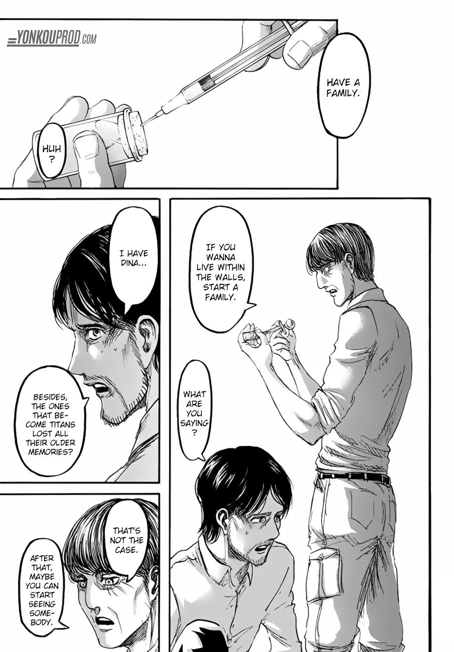 Attack on Titan manga, chapter 89, page 43 of 45