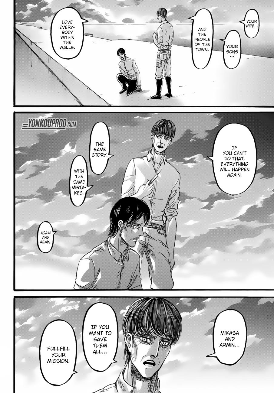 Attack on Titan manga, chapter 89, page 44 of 45