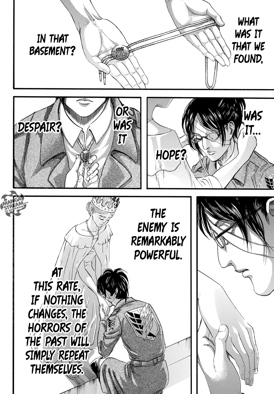 Attack on Titan manga, chapter 90, page 25 of 44