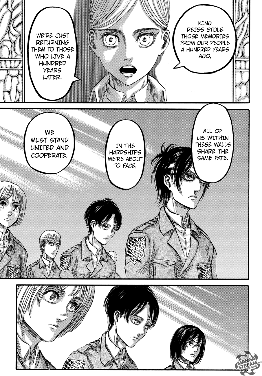 Attack on Titan manga, chapter 90, page 4 of 44