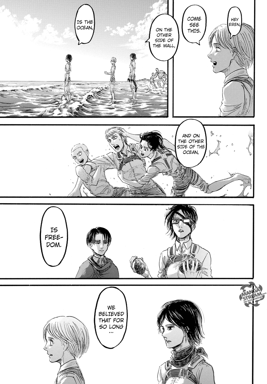 Attack on Titan manga, chapter 90, page 42 of 44