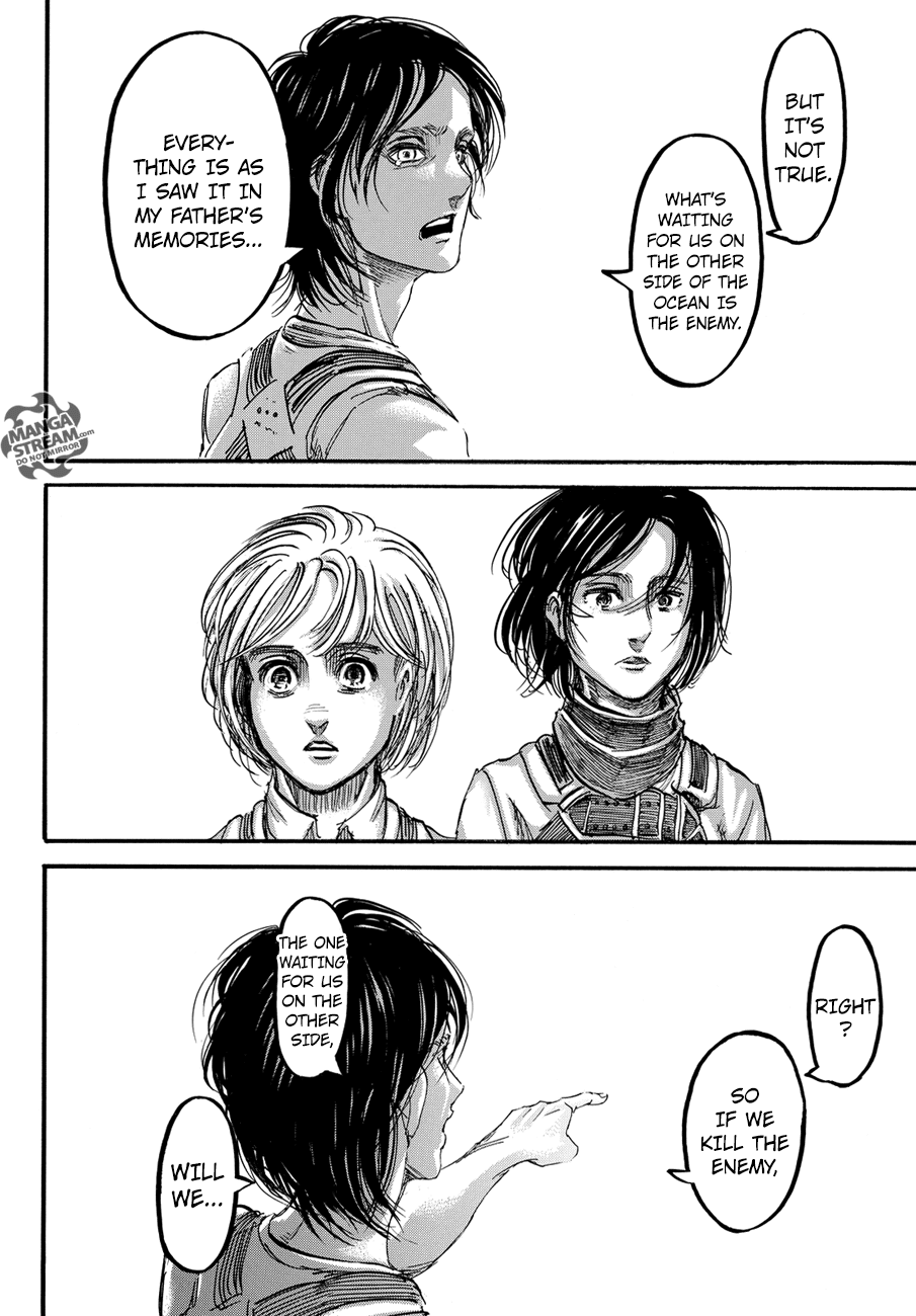 Attack on Titan manga, chapter 90, page 43 of 44