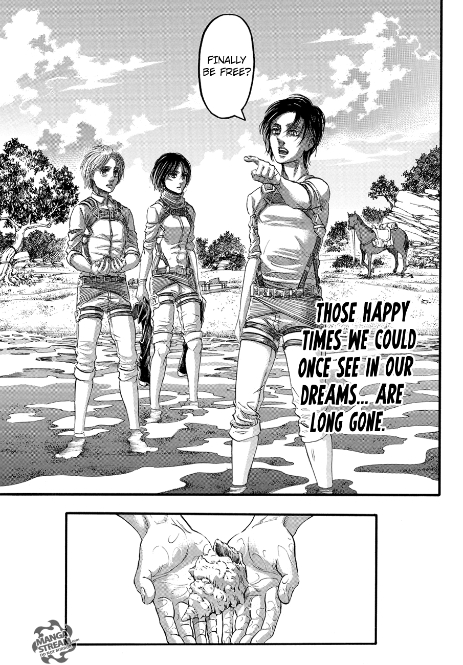 Attack on Titan manga, chapter 90, page 44 of 44