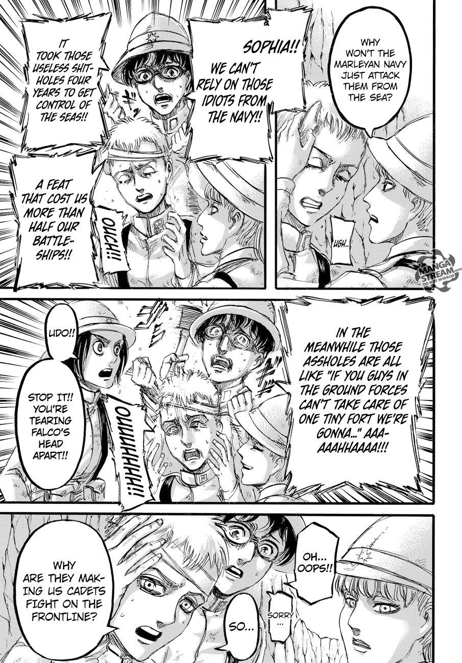 Attack on Titan manga, chapter 91, page 12 of 43