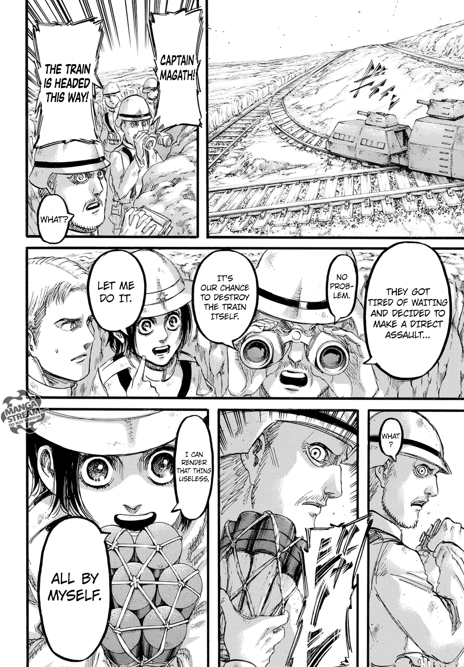Attack on Titan manga, chapter 91, page 27 of 43
