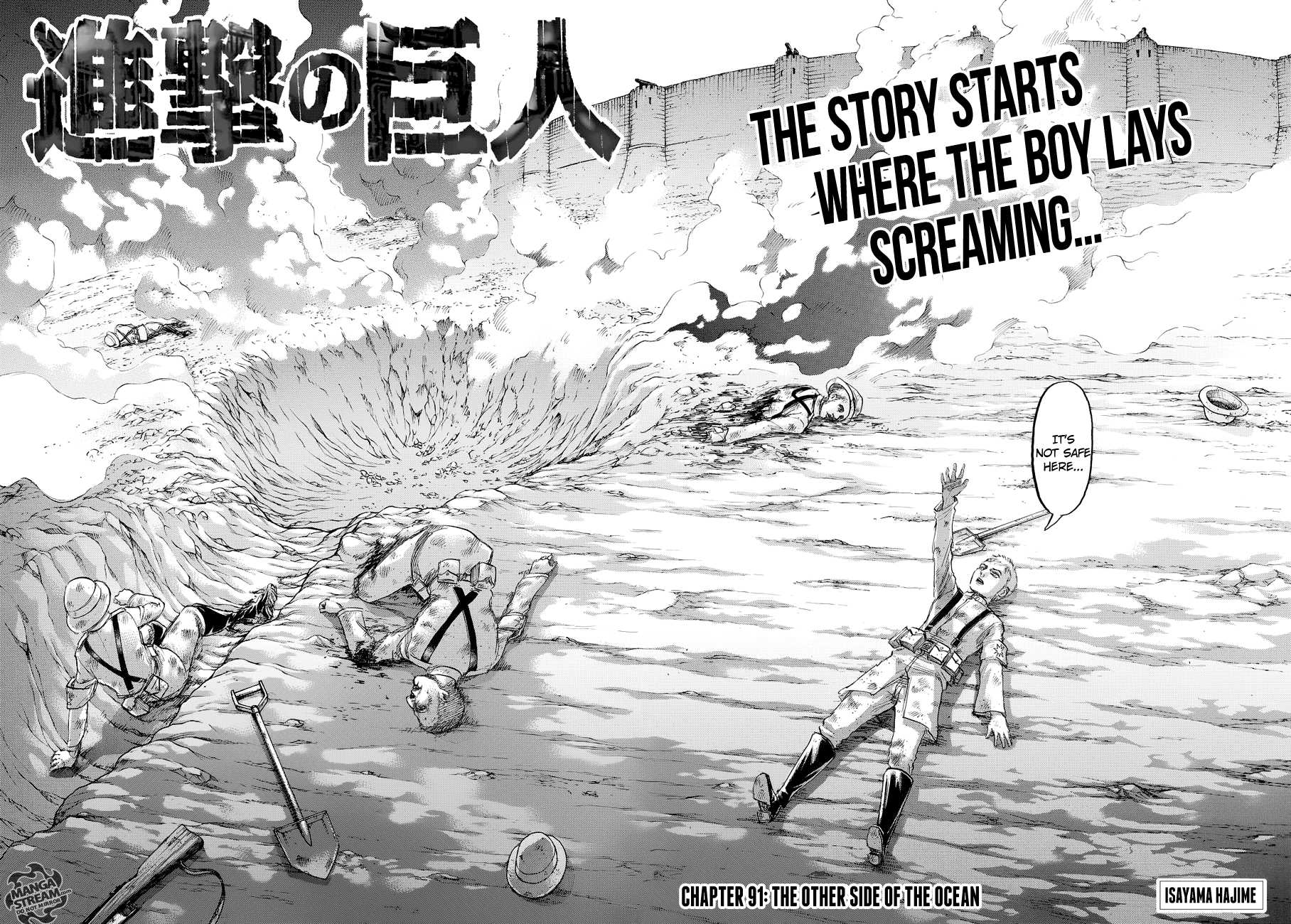 Attack on Titan manga, chapter 91, page 3 of 43