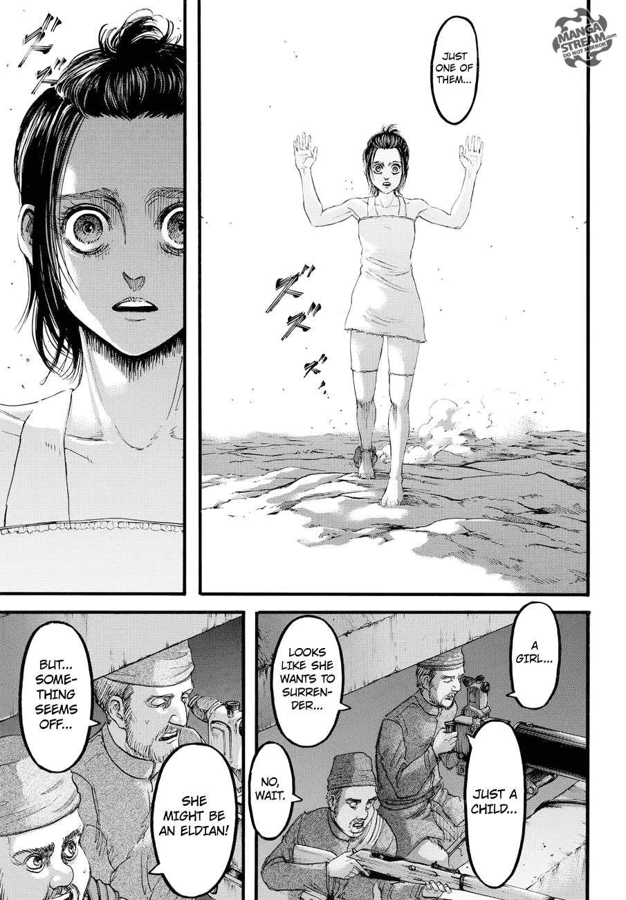 Attack on Titan manga, chapter 91, page 32 of 43