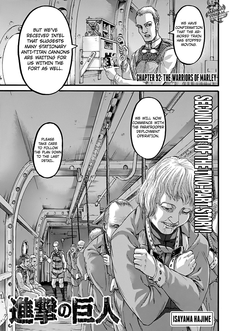 Attack on Titan Chapter 92 page 3 - Chapter 92