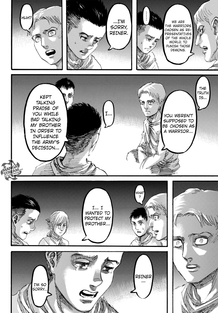 Attack on Titan manga, chapter 95, page 42 of 45
