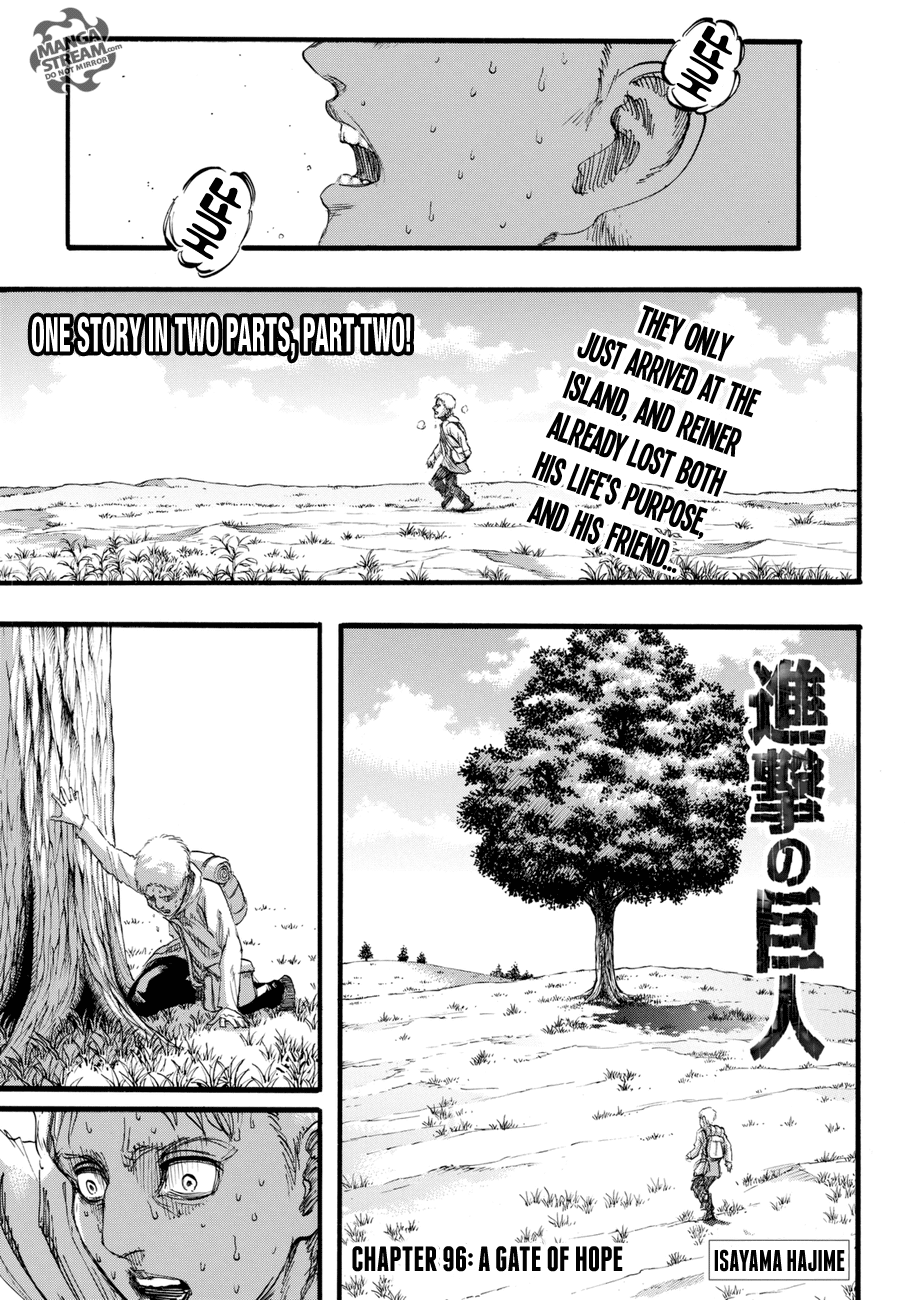 Attack on Titan Chapter 96 page 1 - Chapter 96
