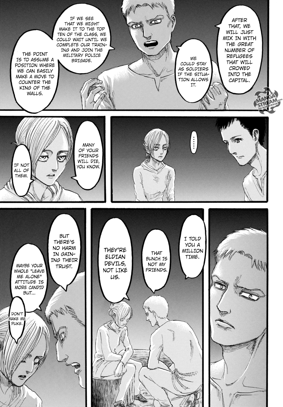 Attack on Titan manga, chapter 97, page 12 of 45