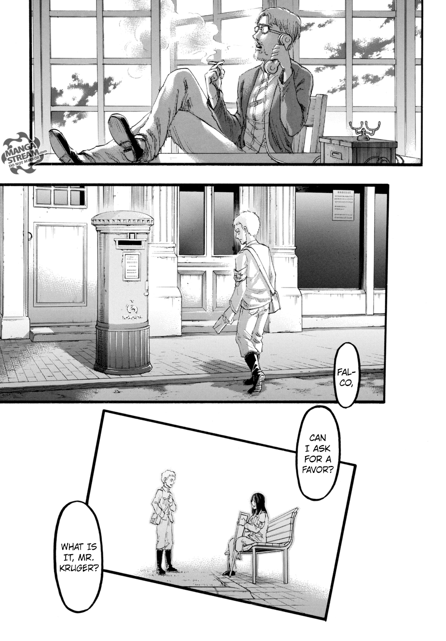 Attack on Titan manga, chapter 97, page 43 of 45