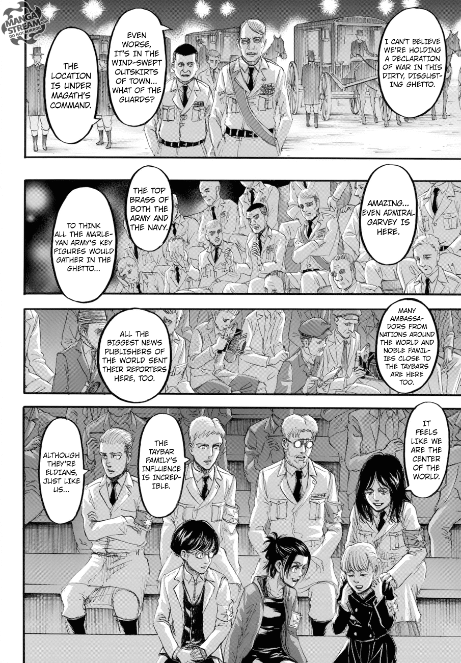 Attack on Titan manga, chapter 99, page 15 of 46
