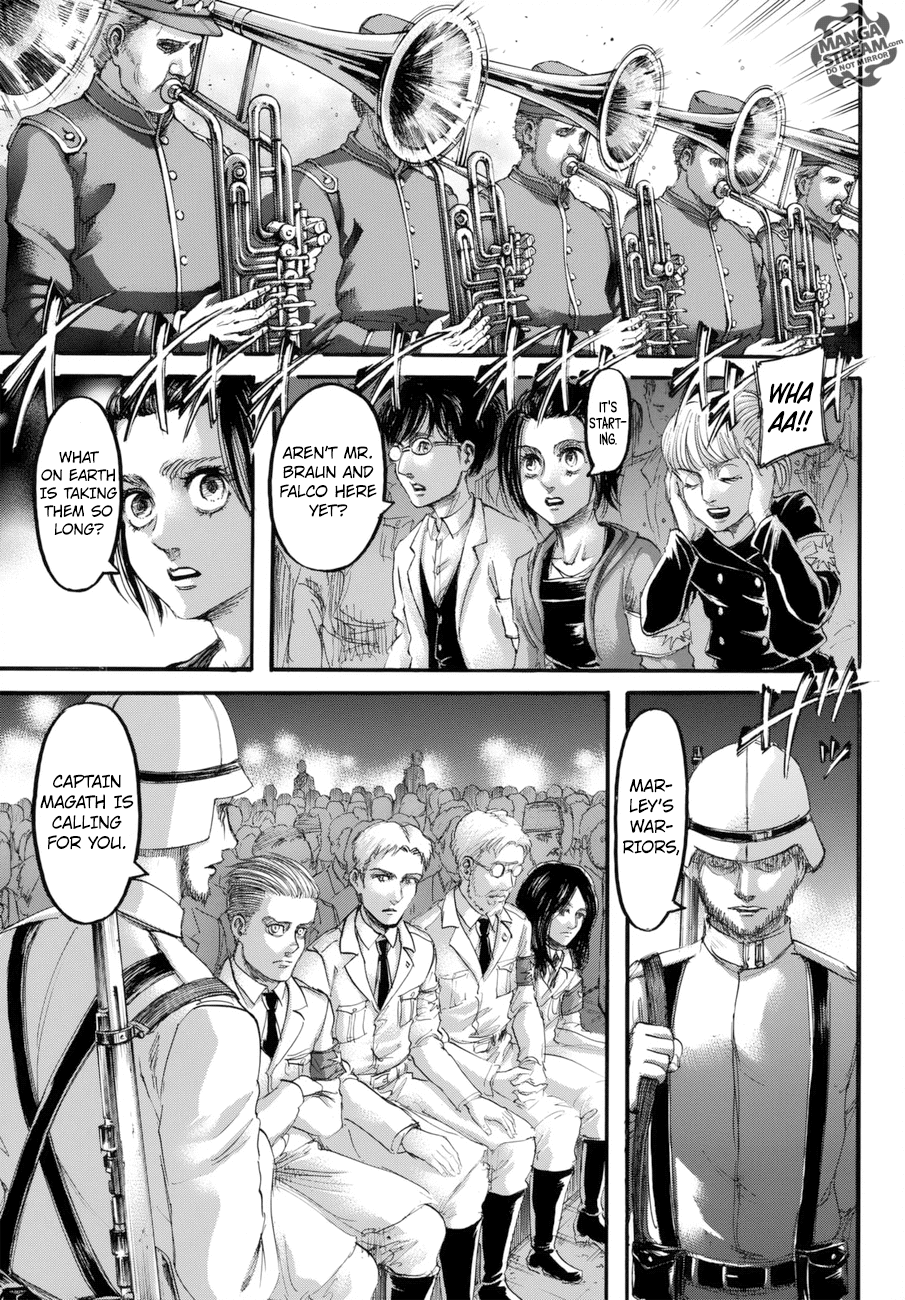 Attack on Titan manga, chapter 99, page 16 of 46